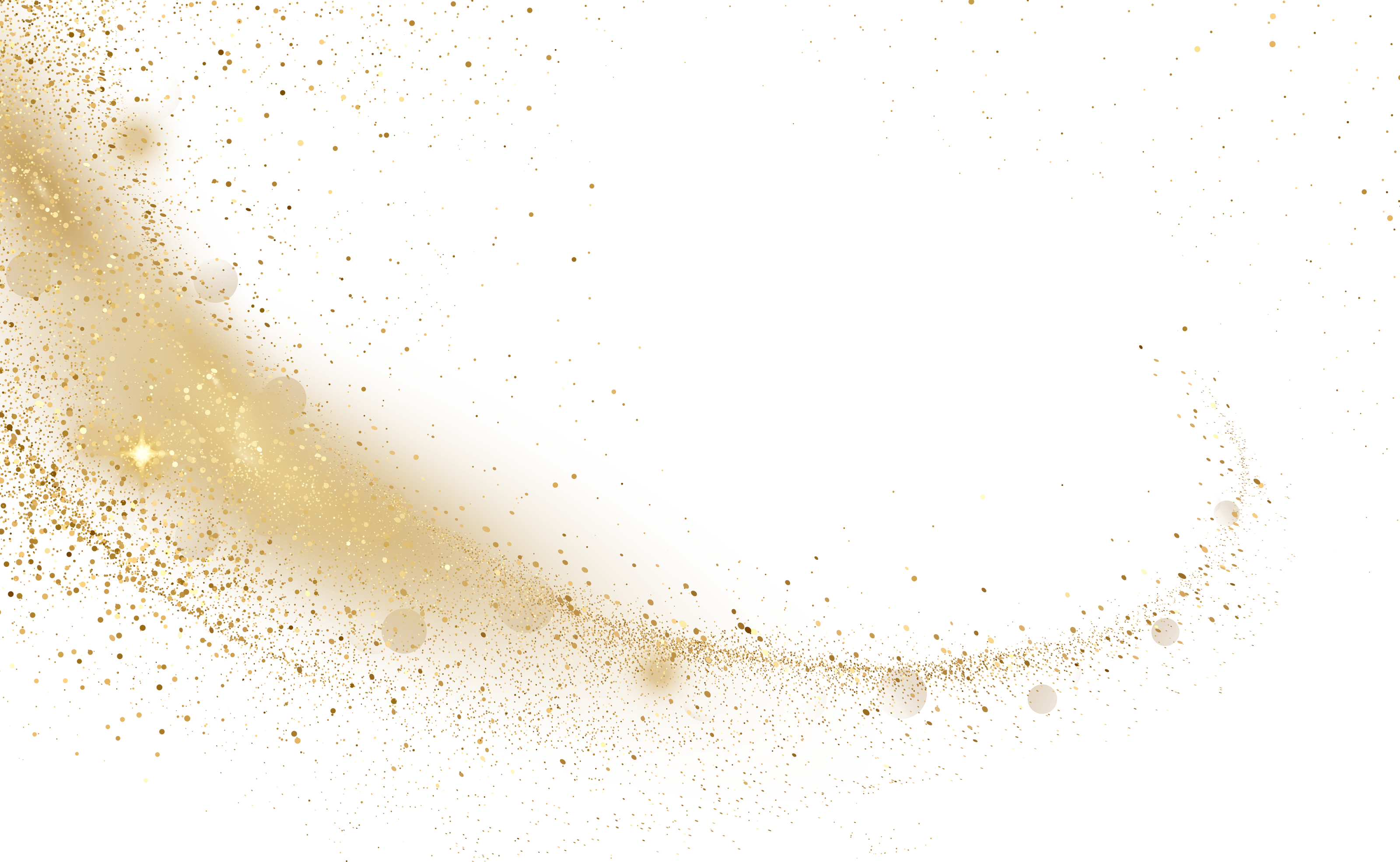 Gold Glitter Shining Swirl